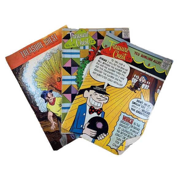 Comic Book Treasure Chest Vintage 1964 1965 And 1968. Christian Youth Lot of 3 - Picture 1 of 8